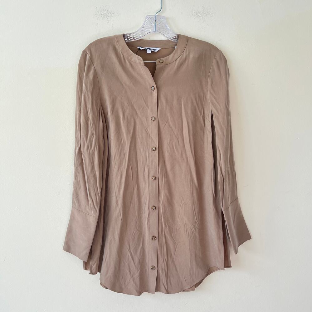 Veronica Beard Women's Acacia Button Down Shirt in Russet Size 2